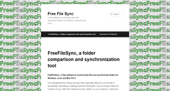 Desktop Screenshot of freefilesync.com